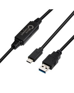 Microconnect USB3.1CA5AMP USB-kabel USB 3.2 Gen 1 (3.1 Gen 1) 5 m USB C USB A Zwart