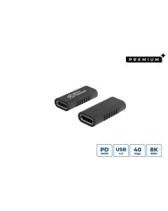 Microconnect USB3.2CFFA tussenstuk voor kabels USB C Zwart