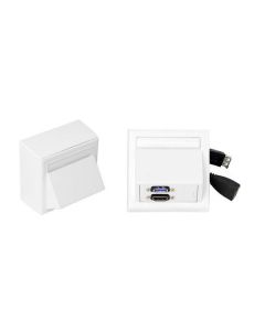 Vivolink WI221261 wandcontactdoos HDMI + USB A Wit