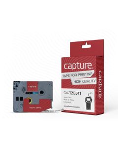 Capture CA-TZE641 labelprinter-tape Zwart op geel