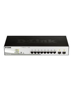 D-Link DGS-1210-10P Managed L2 Gigabit Ethernet (10/100/1000) Power over Ethernet (PoE) 1U Zwart
