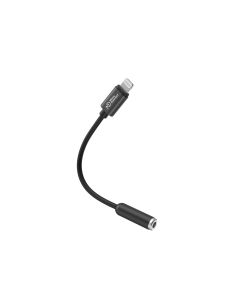 Microconnect MC-LIGHTJACK3.5 tussenstuk voor kabels Lightning 3.5mm Zwart