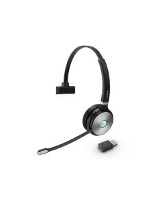 Yealink WH62 Portable Headset Draadloos Hoofdband Oproepen/muziek Zwart, Grijs
