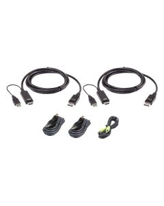 ATEN 1.8M USB Universeel veilig KVM-kabelpakket met dubbel display