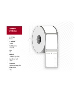 Capture CA-LB3127 printeretiket Wit