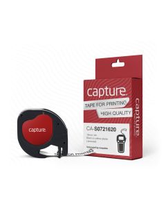 Capture CA-S0721620 labelprinter-tape Zwart op geel