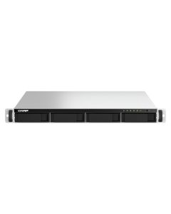 QNAP TS-464U NAS Rack (1U) Intel® Celeron® N5095 8 GB DDR4 0 TB QNAP Turbo System Aluminium, Zwart