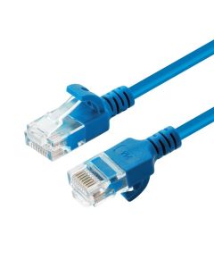 Microconnect V-UTP6A0015B-SLIM netwerkkabel Blauw 0,15 m Cat6a U/UTP (UTP)