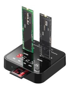 CoreParts MS-CLONER-M2-SD media- en dataduplicator Zwart