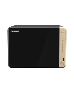 QNAP TS-664 NAS Tower Intel® Celeron® N5095 8 GB DDR4 0 TB QNAP QTS Zwart, Brons