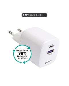 eSTUFF ES637065 oplader voor mobiele apparatuur Universeel Wit AC Snel opladen Binnen