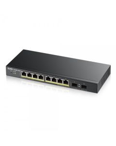 Zyxel GS1900-8HP v3 PoE Managed L2 Gigabit Ethernet (10/100/1000) Power over Ethernet (PoE) Zwart