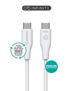 eSTUFF ES604370 USB-kabel USB 2.0 3 m USB C 60 W Wit
