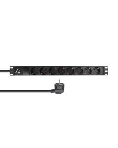 Lanview LVR-3MSCH-SPD-SCH8 energiedistributie 8 AC-uitgang(en) 1U Zwart