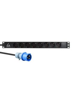 Lanview LVR-3MIEC-LIC-SCH8 energiedistributie 8 AC-uitgang(en) 1U Zwart