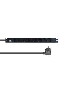 Lanview LVR-3MSCH-LIC-SCH8 energiedistributie 8 AC-uitgang(en) 1U Zwart