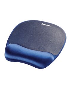 Fellowes Traagschuim (memory foam) muismat/polssteun saffier