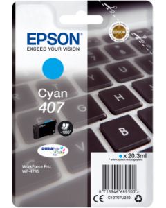 Epson 407L Toetsenbord DURABrite Ultra afzonderlijke cyaan inkt