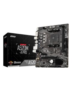 MSI A520M-A PRO moederbord AMD A520 Socket AM4 micro ATX