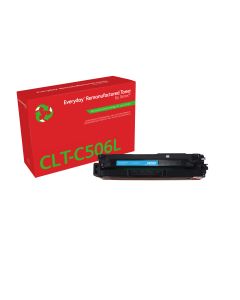 EverydayTM Cyaan Remanufactured Toner van Xerox compatible met Samsung (CLT-C506L), Hoge capaciteit