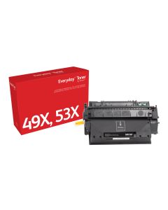 EverydayTM Zwart Toner van Xerox is compatibel met HP 49X 53X (Q5949X/ Q7553X), Hoge capaciteit