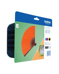 Brother LC-129XLVALBP inktcartridge 4 stuk(s) Origineel Zwart, Cyaan, Kastanjebruin, Geel