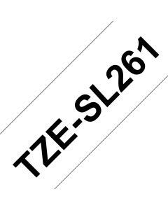 Brother TZE-SL261 labelprinter-tape Zwart op wit