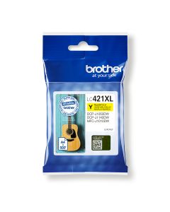 Brother LC-421XLY inktcartridge 1 stuk(s) Origineel Hoog (XL) rendement Geel
