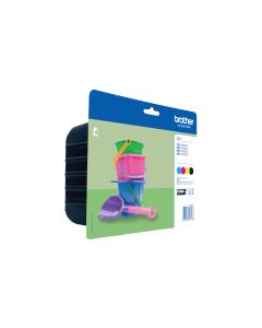 Brother LC-221 inktcartridge 4 stuk(s) Origineel Normaal rendement Zwart, Cyaan, Magenta, Geel