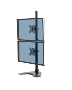 Fellowes Seasa vrijstaande verticale dubbele monitorarm