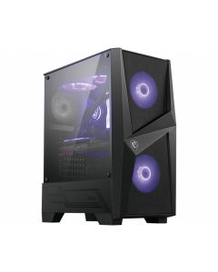 MSI MAG Forge 100M Midi Tower Zwart, Transparant