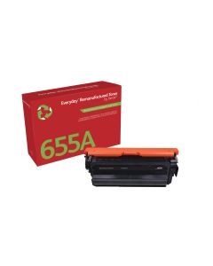 EverydayTM Zwart Remanufactured Toner van Xerox compatible met HP 655A (CF450A), Standaard capaciteit