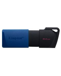 Kingston Technology DataTraveler Exodia M 64 GB, USB 3.2 Gen 1 (zwart + blauw) - 2 stuks