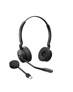 Jabra Engage 55 Headset Draadloos Hoofdband Kantoor/callcenter Zwart, Titanium