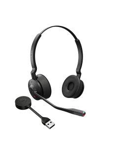 Jabra Engage 55 Headset Draadloos Hoofdband Kantoor/callcenter Zwart, Titanium