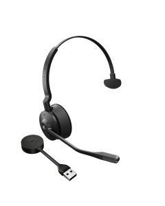 Jabra Engage 55 Headset Draadloos Hoofdband Kantoor/callcenter Zwart, Titanium