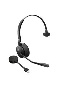 Jabra Engage 55 Headset Draadloos Hoofdband Kantoor/callcenter Zwart, Titanium