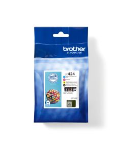 Brother LC424VAL inktcartridge 4 stuk(s) Origineel Zwart, Cyaan, Magenta, Geel