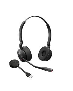 Jabra Engage 55 MS Stereo Headset Draadloos Hoofdband Kantoor/callcenter USB Type-A Zwart