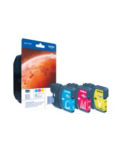 Brother LC1100HYRBWBP inktcartridge 3 stuk(s) Origineel Cyaan, Magenta, Geel