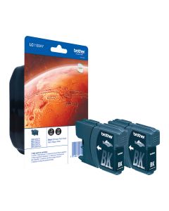 Brother LC1100HYBKBP2 inktcartridge 2 stuk(s) Origineel Zwart