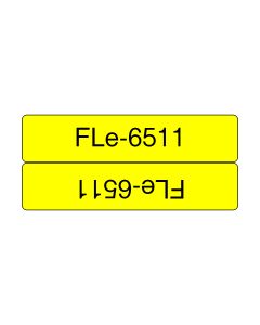Brother FLE-6511 labelprinter-tape Zwart op geel
