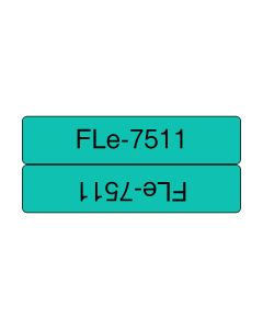Brother FLE-7511 labelprinter-tape Zwart op groen