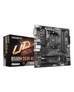 GIGABYTE B550M DS3H AC moederbord AMD B550 Socket AM4 micro ATX