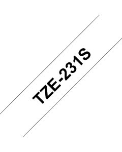 Brother TZE231S2 labelprinter-tape Zwart op wit TZe