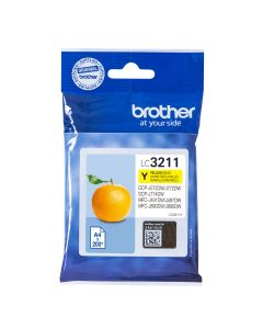 Brother LC3211Y inktcartridge 1 stuk(s) Origineel Normaal rendement Geel