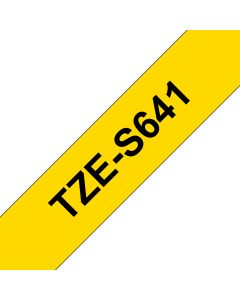 Brother TZE-S641 labelprinter-tape Zwart op geel TZ