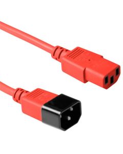 Microconnect PE1413R3 electriciteitssnoer Rood 3 m C13 stekker C14 stekker