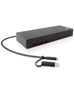 Lenovo 40AF0135EU laptop dock & poortreplicator Bedraad Zwart
