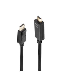 Lindy 36921 video kabel adapter 1 m DisplayPort HDMI Type A (Standaard) Zwart